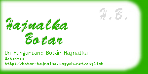 hajnalka botar business card